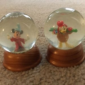 Vintage Disney snow globes